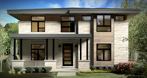 1166 S York Street Front Elevation Rendering